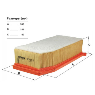 Фильтр воздушный RENAULT SANDERO 1.5 13-/LOGAN 1.5 13-/DUSTER 1.5 13- FILTRON
