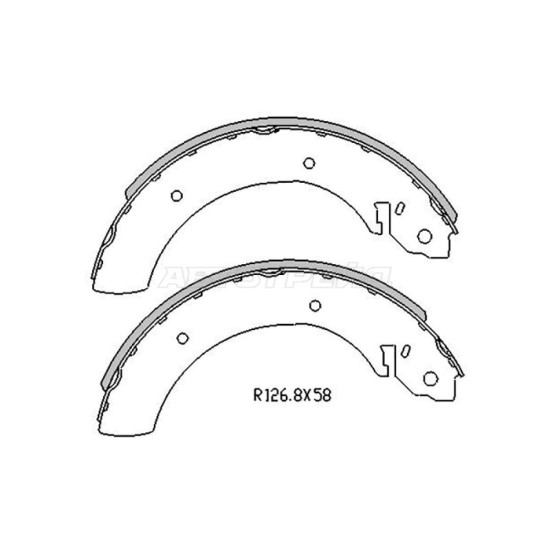 Колодки тормозные барабан SSANGYONG ISTANA 95-/KYRON 06-/ACTYON SPORT 07-/REXTON 01- SAT