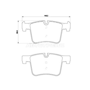 Колодки тормозные передн BMW 1 F20/F21 11- 2 F22 13- 3 F30/31/34/80 11- 4 F32/33/36/82/83 13- X3 F BREMBO