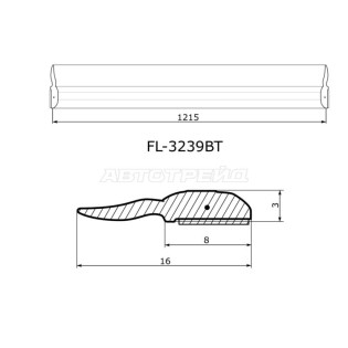 Молдинг лобового стекла HYUNDAI SONATA YF 10-14 FLEXLINE