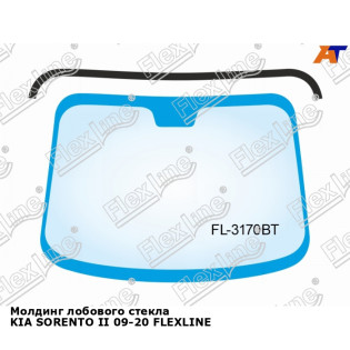 Молдинг лобового стекла KIA SORENTO II 09-20 FLEXLINE