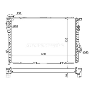 Радиатор BMW 5-Series 95-04 / 7-Series 94-01 SAT