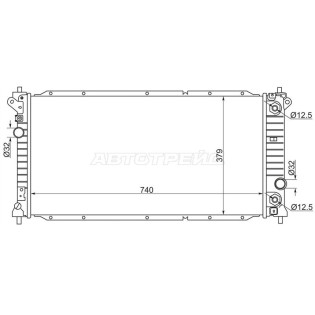Радиатор SsangYong Actyon 11- SAT